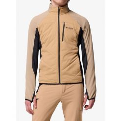Kurtka hybrydowa Columbia Arctic Crest Hybrid Full Zip. Brązowe kurtki damskie Columbia, l, bez wzorów, z polaru, sportowe, bez kaptura. Za 456.69 zł.