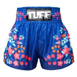 Spodenki treningowe TUFF Blue Sakura. Niebieskie szorty damskie TUFF, bez wzorów, sportowe. Za 149.00 zł.