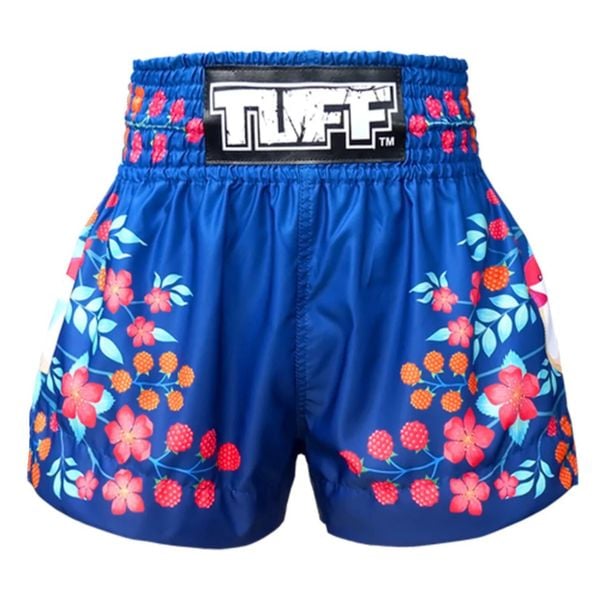 Spodenki treningowe TUFF Blue Sakura. Niebieskie szorty damskie TUFF, bez wzorów, sportowe. Za 149.00 zł.