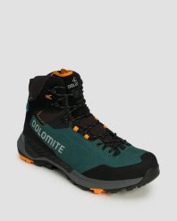 Buty męskie Dolomite M'S Vernale Leather High Gtx DEEP GREEN-ELECTRIC ORANGE. Zielone buty trekkingowe męskie Dolomite, z gore-texu, przed kolano, bez zapięcia, trekkingowe, gore-tex. Za 1,059.99 zł.