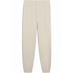 Młodzieżowe spodnie dresowe Essentials Script PUMA Alpine Snow White. Biała spodnie dresowe damskie Puma, m, bez wzorów, z dresówki. W wyprzedaży za 119.00 zł.