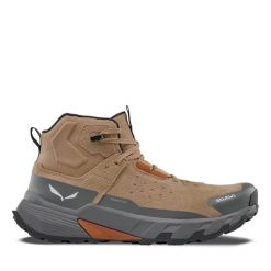 Buty trekkingowe Salewa Pedroc Leather ID Ptx. Brązowe buty trekkingowe męskie Salewa, z materiału, bez zapięcia, do biegania. Za 700.50 zł.