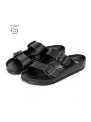 Avispas Klapki "Coachella" w kolorze czarnym rozmiar: 41. Czarne klapki damskie Avispas, bez wzorów, bez obcasa. Za 73.99 zł.