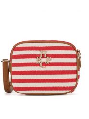 Beverly Hills Polo Club Torebka BHPC-C-018-07 Czerwony. Czerwone listonoszki damskie Beverly Hills Polo Club, bez wzorów, z materiału, bez dodatków. Za 179.99 zł.
