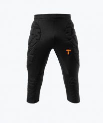 Spodnie bramkarskie 3/4 z ochraniaczami. Czarne spodnie sportowe damskie T1TAN, s, z poliesteru, na fitness i siłownię. Za 199.99 zł.