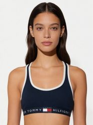 Tommy Hilfiger Biustonosz top UW0UW06270 Granatowy. Niebieskie biustonosze Tommy Hilfiger, xs, bez wzorów, z bawełny, bez kołnierzyka. Za 149.99 zł.