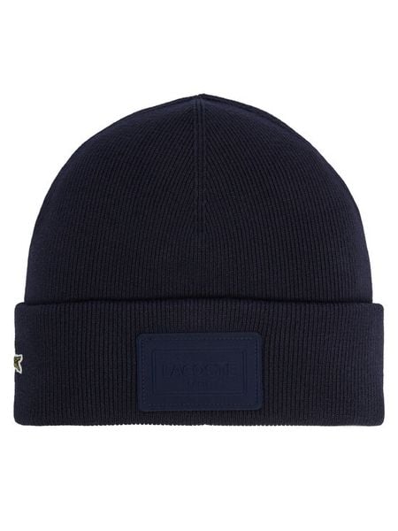 Lacoste Czapka RB9885 Granatowy. Niebieskie czapki zimowe damskie Lacoste, z syntetyku. Za 239.99 zł.