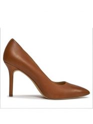 LAUREN RALPH LAUREN Szpilki 802940580002 Brązowy. Brązowe szpilki Lauren Ralph Lauren, bez wzorów, ze skóry, bez obcasa. Za 669.99 zł.