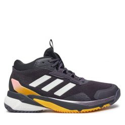 Buty halowe adidas. Czarne buty sportowe na co dzień damskie Adidas, bez wzorów. Za 599.99 zł.