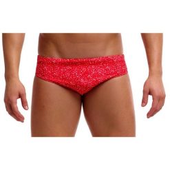 Kąpielówki męskie Funky Trunks Hot Coals - slipy. Czerwone kąpielówki męskie FUNKY TRUNKS, m, bez wzorów, do pływania. Za 139.00 zł.