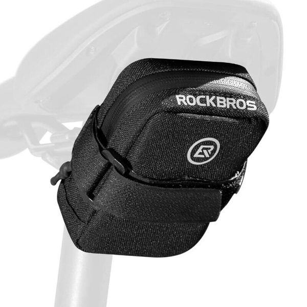 Torba pod siodełko rowerowe Rockbros 3013007901 (0,35l). Czarne torebki klasyczne damskie ROCKBROS, bez wzorów, bez dodatków. Za 40.00 zł.