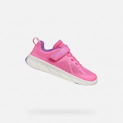 Buty GEOX J FOOT RUN Rose. Czerwone obuwie treningowe damskie Geox, do biegania. Za 204.99 zł.