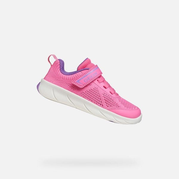 Buty GEOX J FOOT RUN Rose. Czerwone obuwie treningowe damskie Geox, do biegania. Za 204.99 zł.