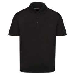 Koszulka Polo Męska Odprowadzanie Wilgoci. Czarne koszulki polo męskie Regatta, m, bez wzorów, bez ramiączek. Za 70.99 zł.