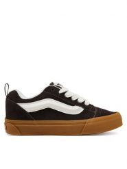 Vans Tenisówki Knu Skool VN000CS0D4C1 Brązowy. Brązowe trampki i tenisówki damskie Vans, bez wzorów, ze skóry. Za 219.99 zł.