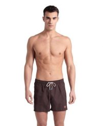 Męskie spodenki szorty na basen na plażę szybkoschnące Arena Profile Beach Short. Brązowe kąpielówki męskie Arena, m, bez wzorów, z materiału, do biegania. Za 121.98 zł.