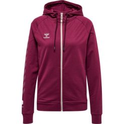 Damska bawełniana bluza z kapturem zapinana na zamek Hummel Move Grid. Fioletowe bluzy z nadrukiem damskie HUMMEL, s, z bawełny. Za 198.10 zł.