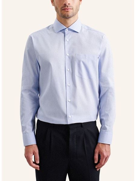 Seidensticker Koszula w kolorze błękitnym rozmiar: 40. Niebieskie koszule męskie Seidensticker, bez wzorów, z bawełny, bez kołnierzyka, bez ramiączek. Za 127.95 zł.