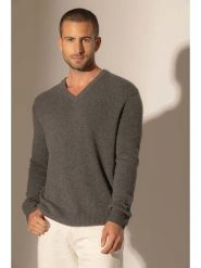 Perfect Cashmere Kaszmirowy sweter "Enzo" w kolorze szarym rozmiar: XL. Szare swetry męskie Perfect Cashmere, xl, bez wzorów, z kaszmiru, bez kołnierzyka. Za 565.99 zł.