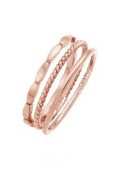 Elli Damska obrączka do łączenia Stacking Trio Basic Minimal ponadczasowa Bloger w srebrze 925 Sterling Silver Pierścionki 1 ct Damski. Szare pierścionki damskie Elli, srebrne. Za 228.99 zł.
