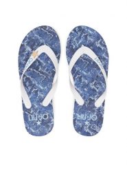 Liu Jo Japonki Ciabatta VA5187 E1005 Biały. Białe klapki damskie Liu Jo, bez wzorów, z tworzywa sztucznego, bez obcasa. Za 179.99 zł.