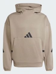 Adidas Bluza "M Z.N.E." w kolorze beżowym rozmiar: XS. Brązowe bluzy z kapturem męskie Adidas, m, z bawełny. Za 112.83 zł.
