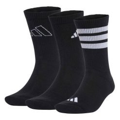 Skarpety Adidas Sport Logo Pack 3Pp Dorośli. Czarne skarpetki damskie Adidas, bez wzorów, z bawełny. Za 53.99 zł.