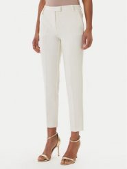 Fracomina Spodnie materiałowe FR26SV4002W42901 Écru Slim Fit. Spodnie materiałowe damskie Fracomina, bez wzorów, z materiału. Za 409.99 zł.