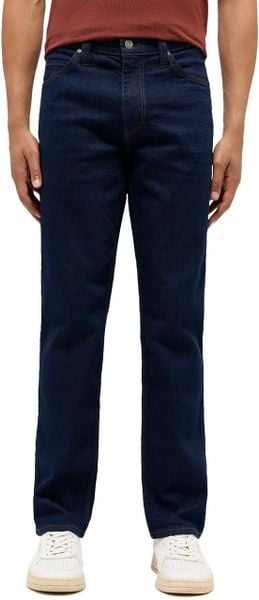 Męskie Spodnie Jeansowe Mustang Style Tramper Straight Denim Blue 1015877 5000 940. Niebieskie spodnie materiałowe męskie Mustang, bez wzorów, z denimu. Za 219.99 zł.