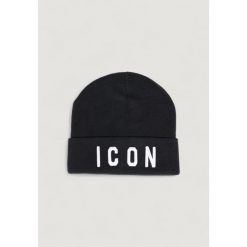 Czapka Mężczyzna ICON UNISEX. Czarne czapki męskie ICON, na zimę, bez wzorów. W wyprzedaży za 169.55 zł.