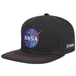 Czapka z daszkiem Capslab Space Mission NASA Snapback Cap - CL/NASA/1/US2. Czarne czapki męskie CapsLab, bez wzorów. Za 113.00 zł.