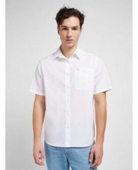 LEE PATCH SHIRT MĘSKA KOSZULA ELEGANCKA BRIGHT WHITE 112349052 LL37016738. Białe koszule męskie Lee, m, bez wzorów, bez kołnierzyka, bez ramiączek. Za 139.99 zł.