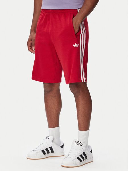 Adidas Szorty sportowe 3-Stripes Shorts KE1692 Czerwony Regular Fit. Czerwone szorty męskie Adidas, m, z bawełny. Za 179.99 zł.