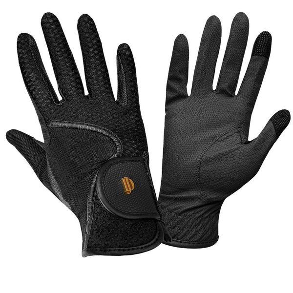 Rękawiczki jeździeckie JD ATTACK Christie. Czarne rękawiczki dziecięce JD ATTACK, bez ramiączek. Za 129.00 zł.