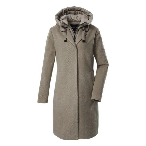 Parka damska z kapturem Killtec GW 20. Brązowe parki damskie KILLTEC, bez wzorów, z materiału. Za 758.00 zł.