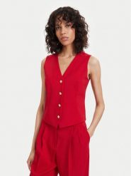 Tommy Hilfiger Kamizelka WW0WW48882 Czerwony Regular Fit. Czerwone kamizelki damskie Tommy Hilfiger, z syntetyku. Za 699.99 zł.