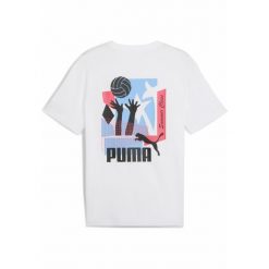 Męska koszulka sportowa Graphics Summer PUMA White. Białe t-shirty sportowe męskie Puma, na lato, m, z gumy, bez ramiączek, na fitness i siłownię. W wyprzedaży za 79.00 zł.
