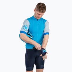 Koszulka rowerowa męska Endura FS260 S/S Std hi-viz. Niebieskie t-shirty sportowe męskie ENDURA, m, bez ramiączek, rowerowe. Za 279.99 zł.
