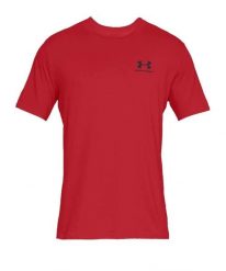Koszulka sportowa męska Under Armour Sportstyle Left Chest SS. Czarne t-shirty sportowe męskie Under Armour, l, z bawełny, bez ramiączek, na fitness i siłownię. Za 109.00 zł.