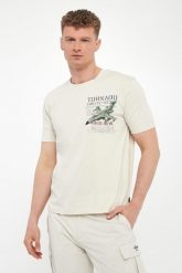T-shirt męski z nadrukiem AERONAUTICA MILITARE. T-shirty męskie AERONAUTICA MILITARE, m, bez wzorów, bez kołnierzyka. Za 269.00 zł.