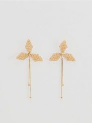 Kolczyki z koralikami - kremowy. Białe kolczyki damskie Reserved. Za 49.99 zł.