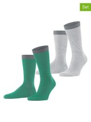 ESPRIT Skarpety (2 pary) w kolorze zielono-szarym rozmiar: 39-42. Szare skarpetki męskie Esprit, bez wzorów. Za 26.99 zł.