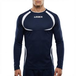 Oddychająca koszulka biegowa Taipei ML niebiesko-biała. Białe t-shirty sportowe męskie Legea, s, z bawełny, bez ramiączek, do biegania. Za 48.00 zł.
