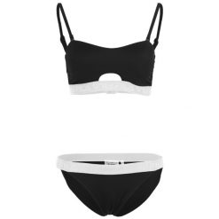 2-częściowy kostium kąpielowy bandeau dla kobiet Fila Sanming. Czarne bikini damskie Fila, bez wzorów. Za 246.00 zł.
