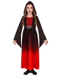 Carnival Party Sukienka kostiumowa "GOTHIC GIRL" w kolorze czarno-czerwonym rozmiar: 158. Czarne sukienki dziewczęce Carnival Party, bez wzorów, bez ramiączek. Za 56.99 zł.