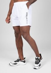 Clarkson Szorty. Białe szorty damskie GORILLA WEAR, bez wzorów, z poliesteru. Za 204.00 zł.
