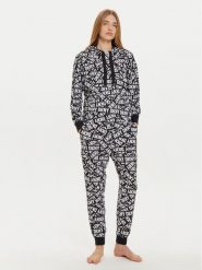 DKNY Piżama YI80022 Czarny Regular Fit. Czarne piżamy damskie DKNY, s, bez wzorów, z syntetyku, bez ramiączek. Za 379.99 zł.