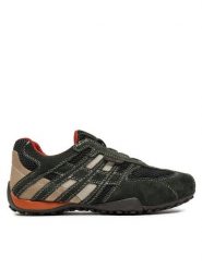 Geox Półbuty U Snake L U4207L 02214 C1300 Zielony. Zielone półbuty męskie Geox, z materiału, bez zapięcia. Za 289.99 zł.