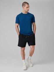 4F Spodenki treningowe szybkoschnące męskie - czarne L. Czarne szorty sportowe męskie 4f, l, z tkaniny. Za 149.99 zł.