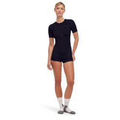 Koszulka damska Falke Warm. Czarne bluzki sportowe damskie Falke, m, bez wzorów, z dzianiny, bez ramiączek. Za 289.15 zł.